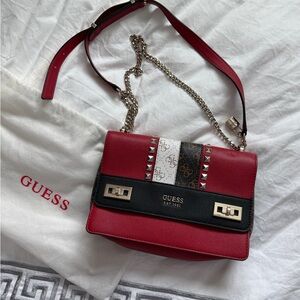 GUESS Red and Black Women's Bag